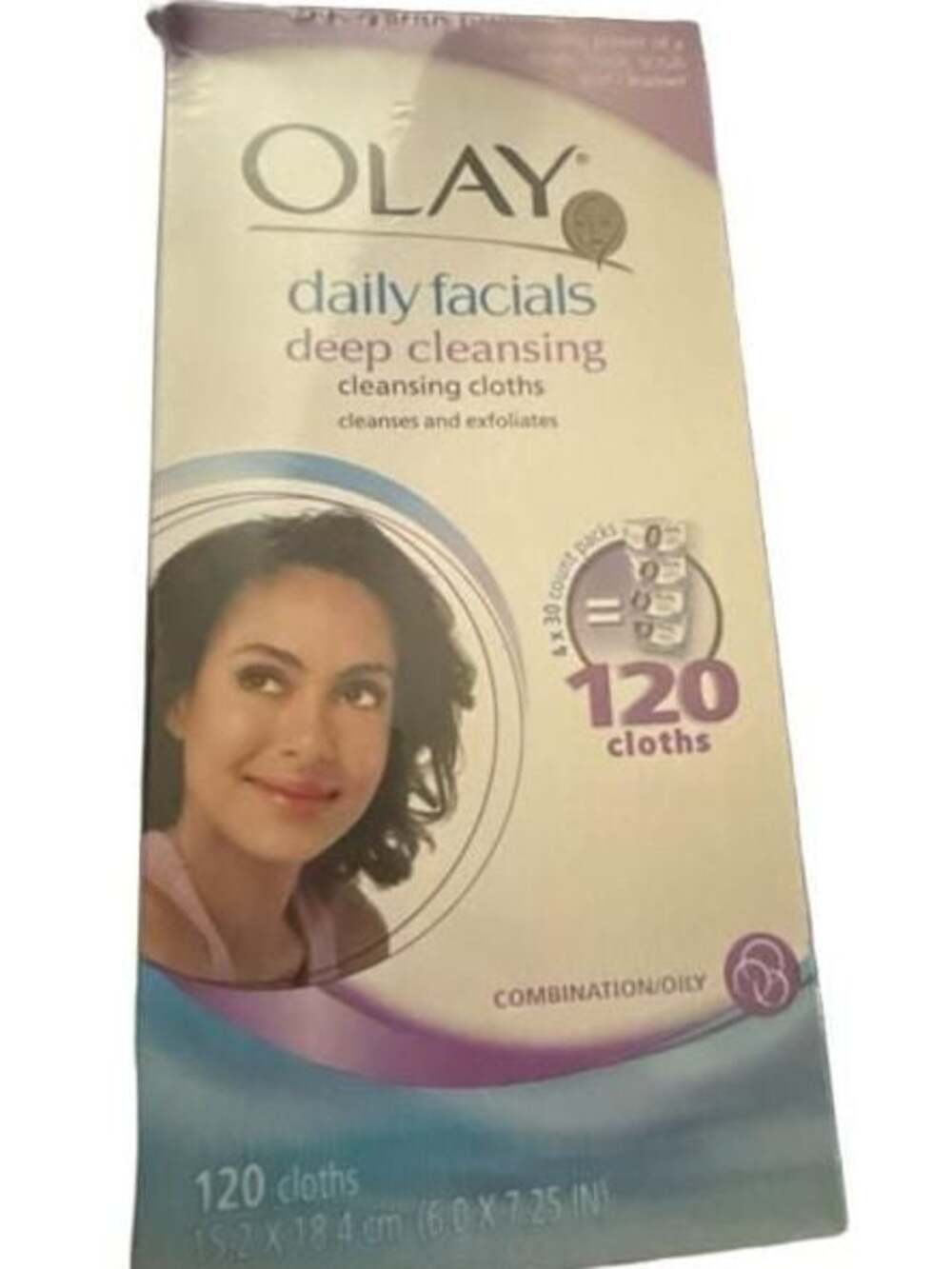 Olay Daily Facials Deep Cleansing Cleansing Cloths Combination/Oily 120 Cloths